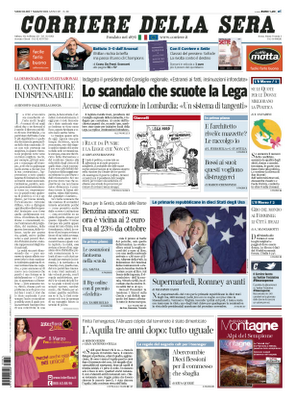 Prime pagine oggi: 