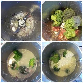 Minestra di riso,salsiccia e broccoli