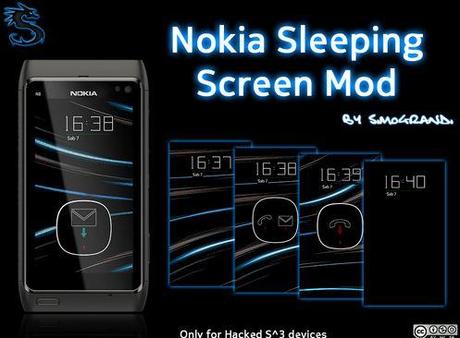 Mod by Simograndi: Nokia Sleeping Screen v1.10