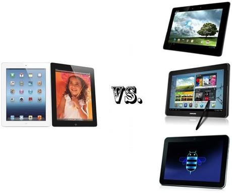 ipad 3 vs everyone Confronto: Nuovo iPad vs. ASUS Transformer Pad Infinity 700, Samsung Galaxy Note 10.1 e Toshiba Excite X10 LE