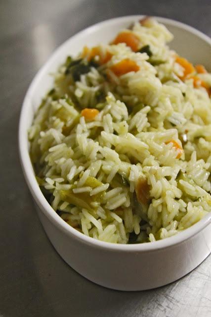 Basmati con friggitelli e verdurine varie