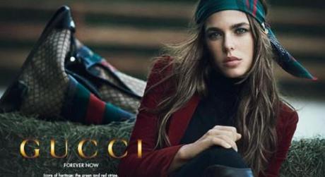 Charlotte Casiraghi posa per Gucci - Campagna Forever Now