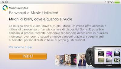Music Unlimited : disponibile la versione PS Vita