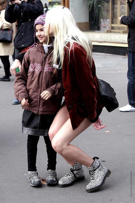 In the Street...Models Off-Duty...Aline, Paris Fashion Week