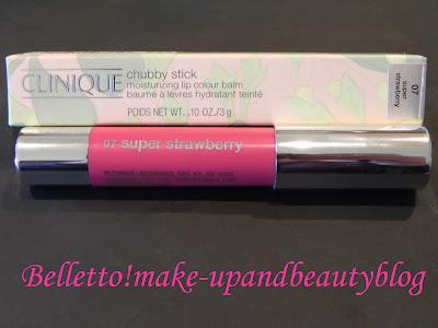 Clinique - Chubby Stick moisturizing lip color balm n.07 Super Strawberry