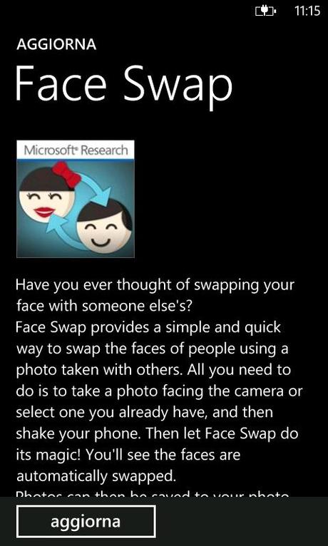 Update: Face Swap v.1.2 per Windows Phone