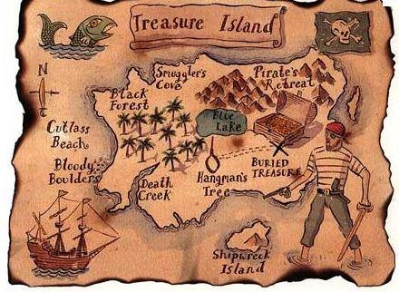 Mappa dell'Isola del tesoro
