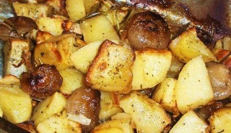 Patate con agnello alla fornara