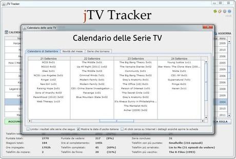 jTV Tracker: catalogare, organizzare e gestire le proprie serie TV preferite