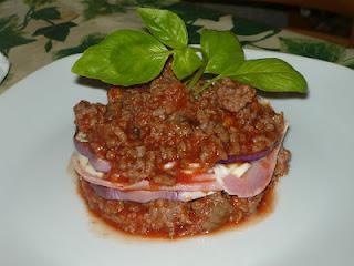 sformato ragù e melanzane