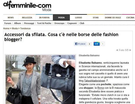 Sbirciamo nelle borse delle fashion blogger