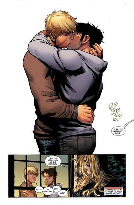 Primo Bacio tra Hulkling e Wiccan