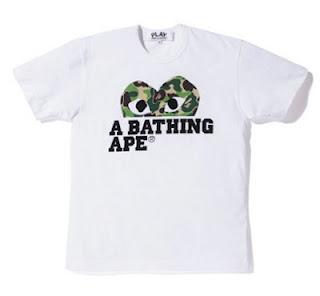 A Bathing Ape X Comme Des Garcons PLAY