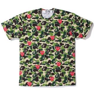 A Bathing Ape X Comme Des Garcons PLAY