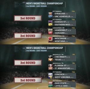 Ncaa: ecco svelato il bracket