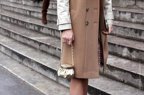 In the Street...Outside Chanel in the rain...Paris Fashion Week