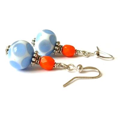 BIJOUX - orecchini con perle di vetro a lume