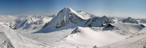 foto panoramica ghiacciaio Stubai