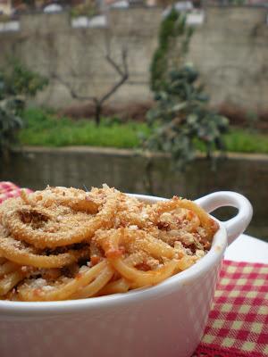 Spaghetti alla Chitarra con Alici e Pomodorini Agromonte