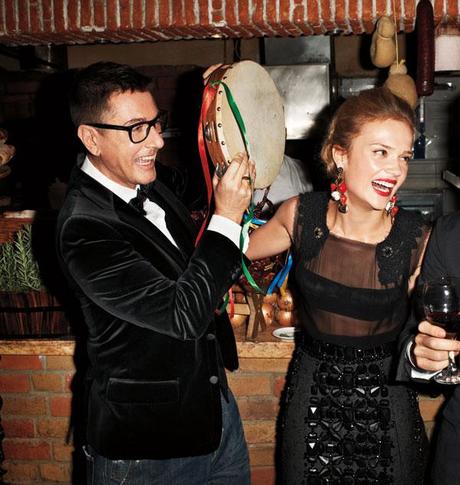 A cena con Dolce & Gabbana: Harper 's Bazaar US