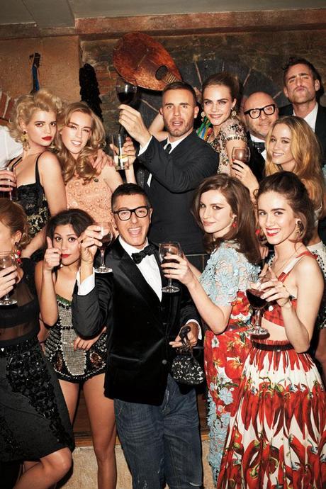 A cena con Dolce & Gabbana: Harper 's Bazaar US