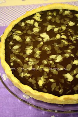 Crostata con ganache fondente