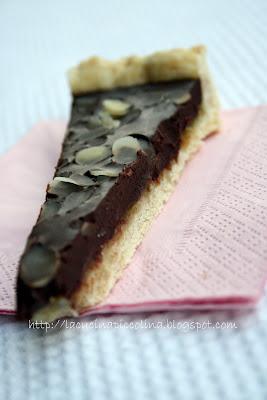 Crostata con ganache fondente