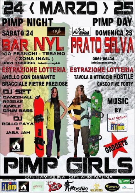 Teramo e Prato Selva, evento Pimp Girls per promuovere promuovere lo snowboarding al femminile