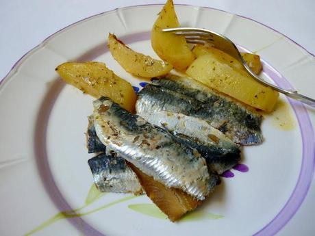 sarde con patate al forno