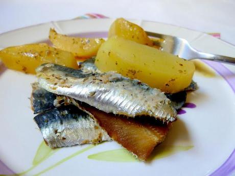 sarde con patate al forno