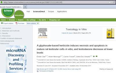 Roundup, glifosato e infertilità maschile, se la inducono negli animali la causano anche negli esseri umani?