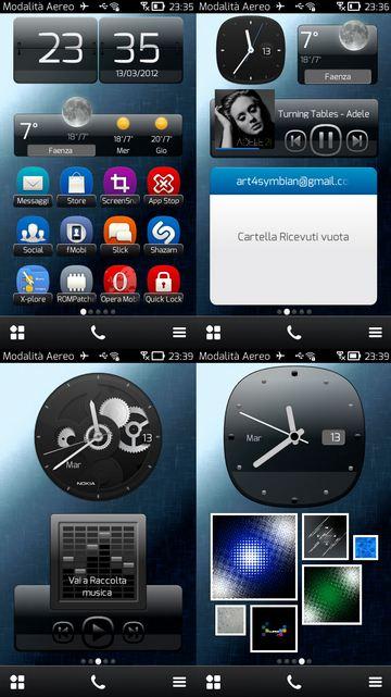 Steel Widget Pack – Widget per Nokia Belle