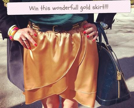 WIN a Gold Aimee Du London Skirt! !!