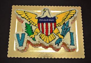 V. I. Flag Cake