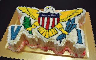 V. I. Flag Cake