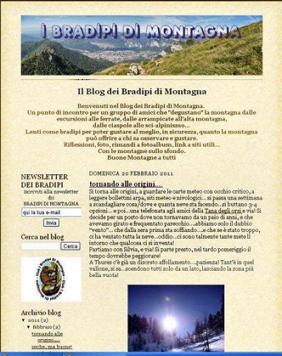 BRADIPI DI MONTAGNA.BLOG DI MONTAGNA