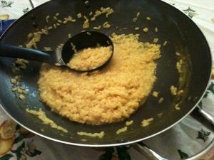 Primi Piatti: risotto zafferano e curry
