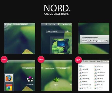 15 temi per personalizzare Gnome 3 Shell.