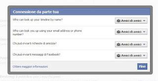 Facebook - modifiche alle Impostazioni sulla Privacy