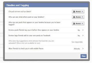 Facebook - modifiche alle Impostazioni sulla Privacy