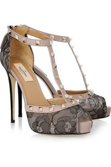 scarpe pizzo borchie valentino