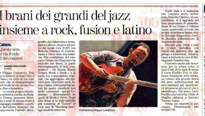 I brani dei grandi del jazz insieme a rock, fusion e latino