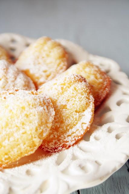 Mini madeleine al cioccolato bianco