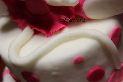 Torta Didll ballerina, righe e pois per Ornella!!