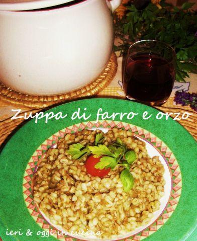 Zuppa orzo farro