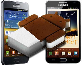 ICSperNoteS2 Galaxy Note: Aggiornamento ad Ice Cream Sandwich Slitta ad Aprile Giugno