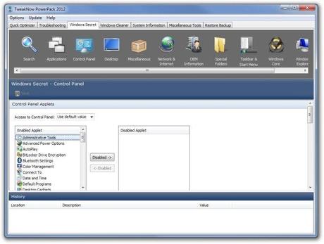 TweakNow PowerPack 2012 Windows Secret Velocizzare e ottimizzare Windows: TweakNow PowerPack 2012