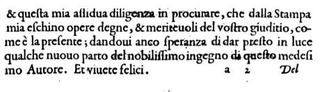 “E questa mia assidua diligenza” – Eneide, Virgilio, 1597. Traduzione in ottave.