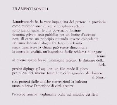 La struttura dell'immaginario di Giannino di Lieto, ma anche di Franco Cavallo e Amelia Rosselli