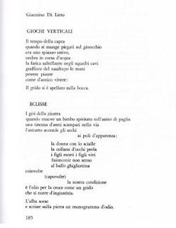 La struttura dell'immaginario di Giannino di Lieto, ma anche di Franco Cavallo e Amelia Rosselli